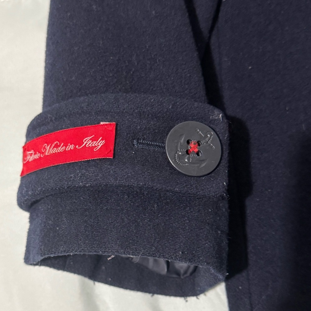 XL Tommy Hilfiger Navy Pea Coat - Picture 7 of 13